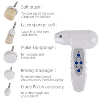 5 In 1 Electric Facial Cleansing Brush Waterproof Facial Massager Face Cleansing Device for Deep Cleaning Removal Blackhead Pore