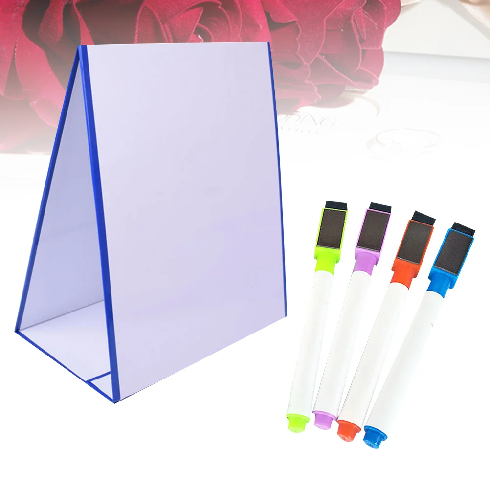 

Magnetic Foldable Whiteboard Double Sided with 4 Markers Free Wipe Clean Surface for Children Spelling Practice Education