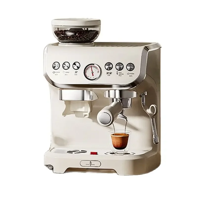 

Italian Semi-Automatic Coffee Machine, Domestic Small-Sized Milk Foam Machine, Grinding Into One Semi-Commercial Household