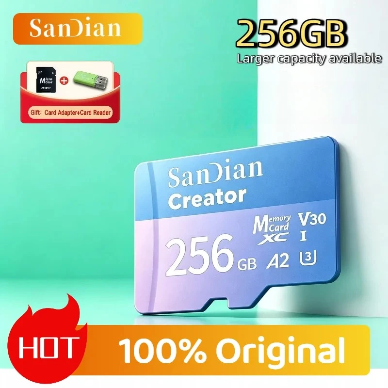 V30 U3 Original 128GB 256GB High Endurance Micro TF SD Card For Dash Camera Home Security Surveillance Full HD Recording