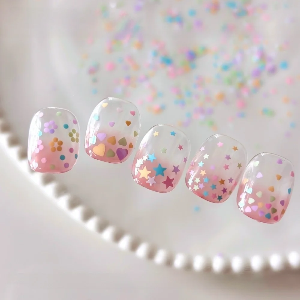 New 6 Grids/Box Nail Art Sequins Kit Mixed Shape Pearl Nail Charms Decorations DIY Star Nail Art Glitter Set Nail Decoration