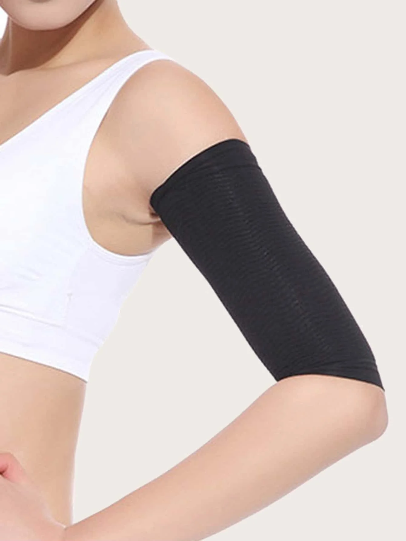 

1 Pair Pressure yoga arm sleeves, lightweight drawstring arm elastic sleeves, elbow protection sleeves, pressure ice sleeves