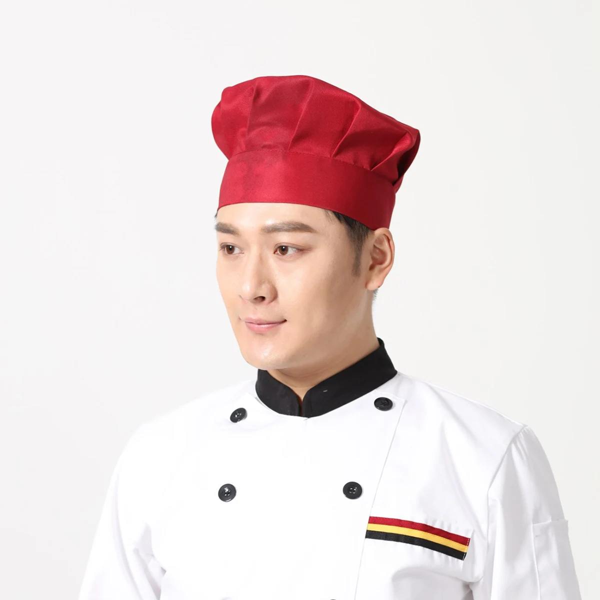 

1Pcs Adjustable Cap Soft Comfortable Durable Cotton for Cooking Bakery Restaurant Work Cap Mushroom Hat
