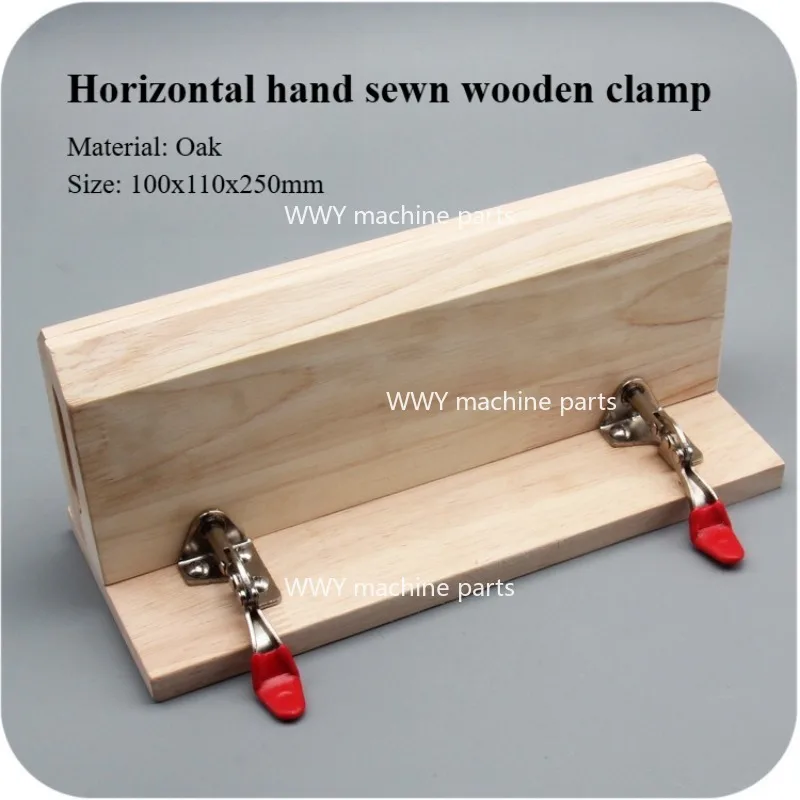 

DIY Hand Sewn Wooden Clip Horizontal Frame Leather Horizontal Belt Wooden Clip Belt Seam Clip Oak