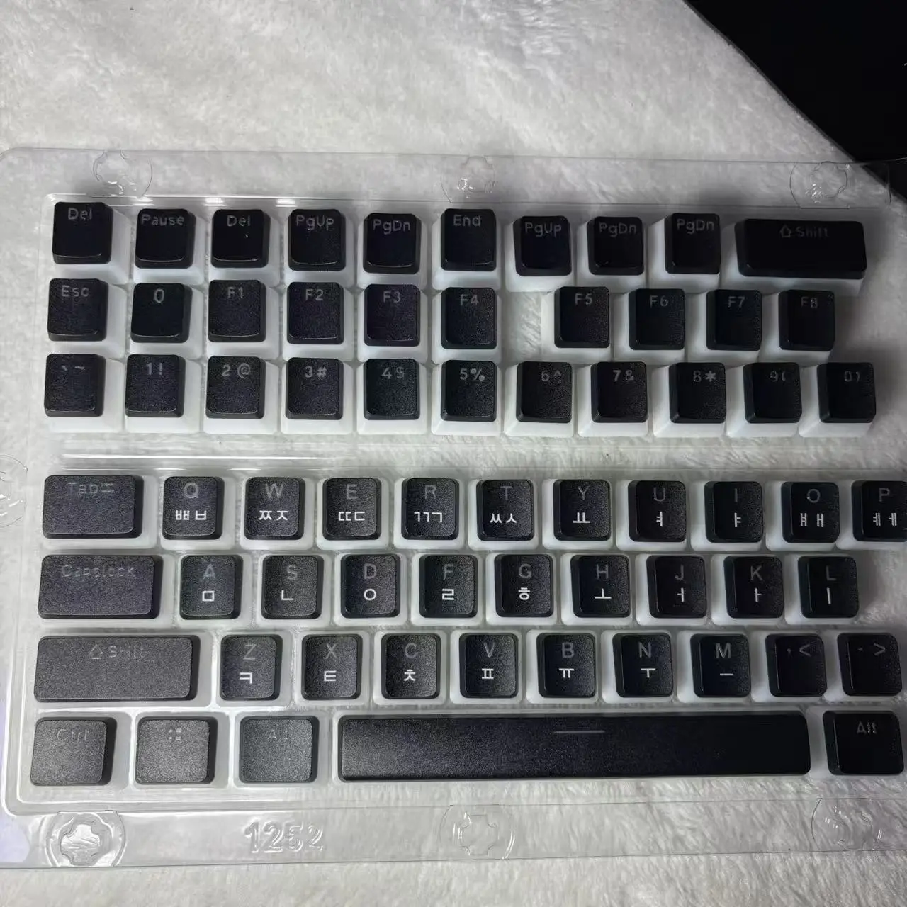 Hangul Keycap Layout coreano Keycap Pudding Keycaps Set PBT Profilo OEM per tastiera meccanica da gioco per Cherry MX Switch