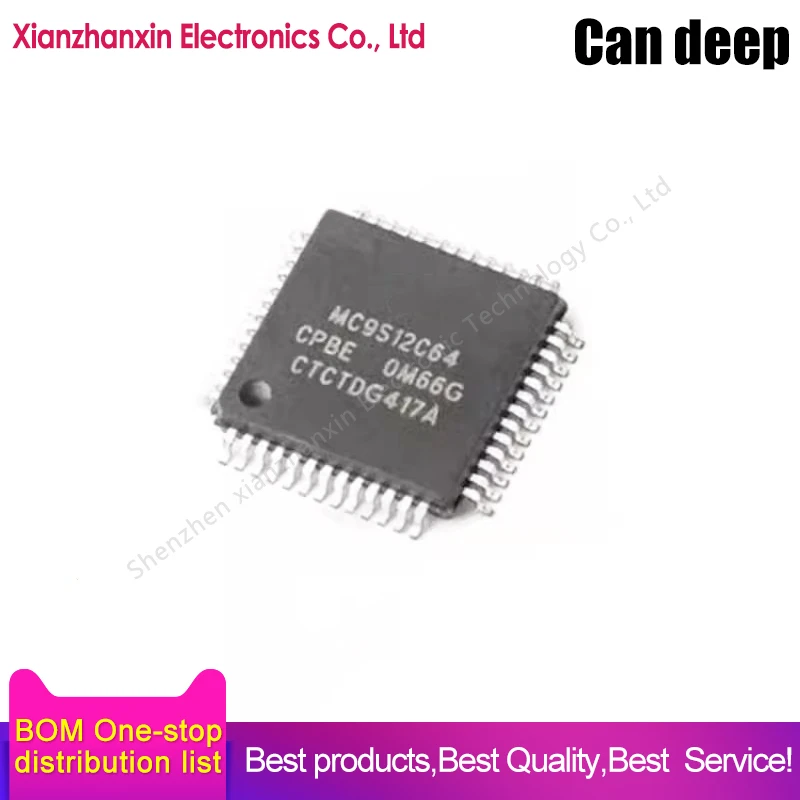 1 unids/lote MC9S12C64CPBE MC9S12C64 9S12C64 TQFP-52 chips microcontroladores de 16 bits en stock