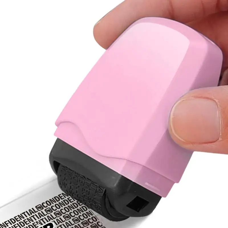 Identity Protection Roller Stamps Random Code Ink RollerSeal Applicator Little Privacy Security Product For Personal Information