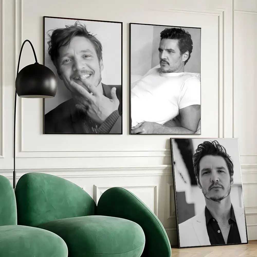 Póster de actor de cine P-Pedro P-Pascal, pegatina artística de pared impermeable para decoración de bares en el hogar, mural autoadhesivo para decoración de pared de habitación