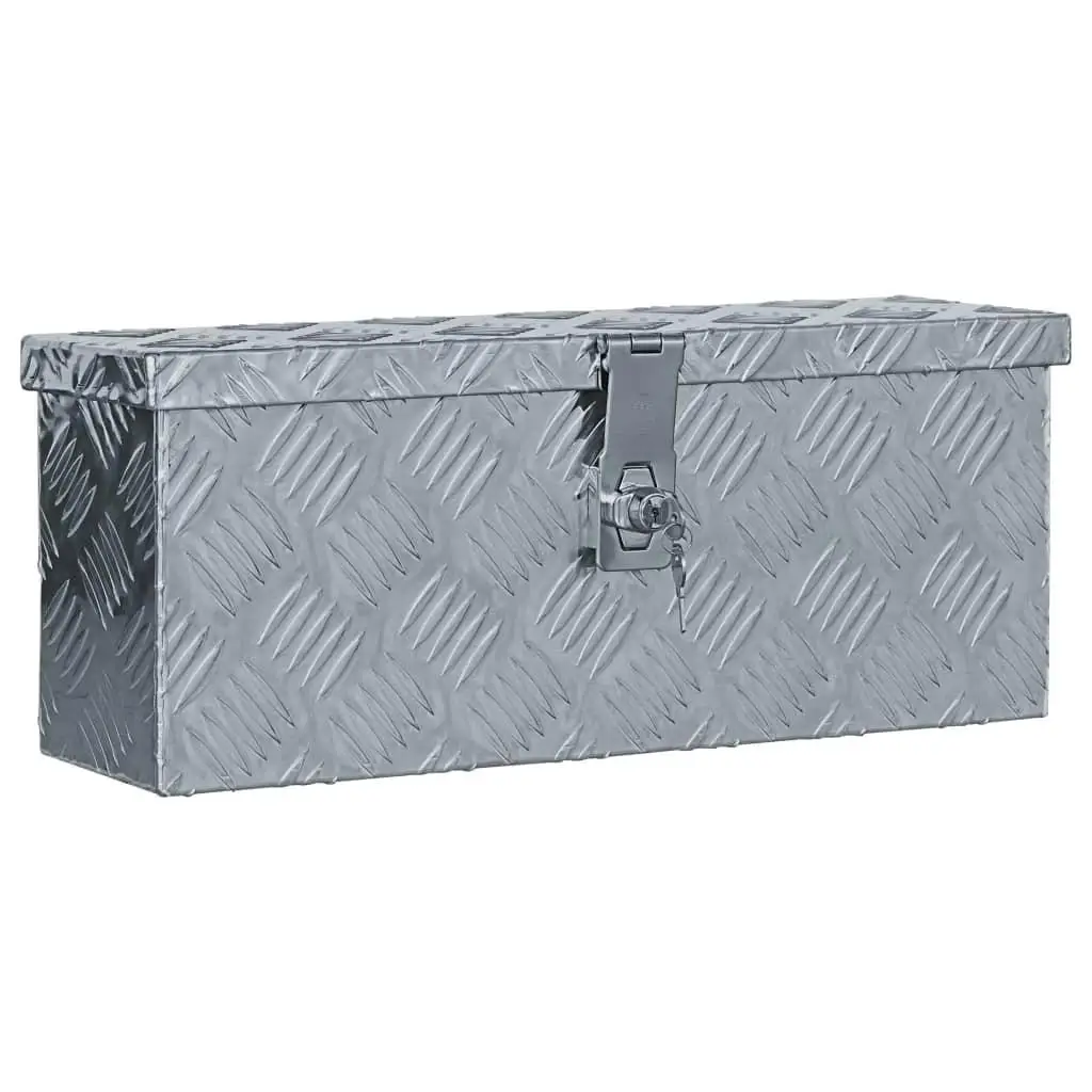 19.1x5.5x7.9cm Silver Aluminum Storage Box - Lightweight, Durable, Versatile for Organizing & DIY Projects