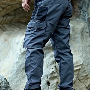 Calças táticas impermeáveis para homens, calças impermeáveis de combate, calça de bolso múltiplo, resistente ao desgaste, ao ar livre 8 principais vendas calça tatica vigilante - №2