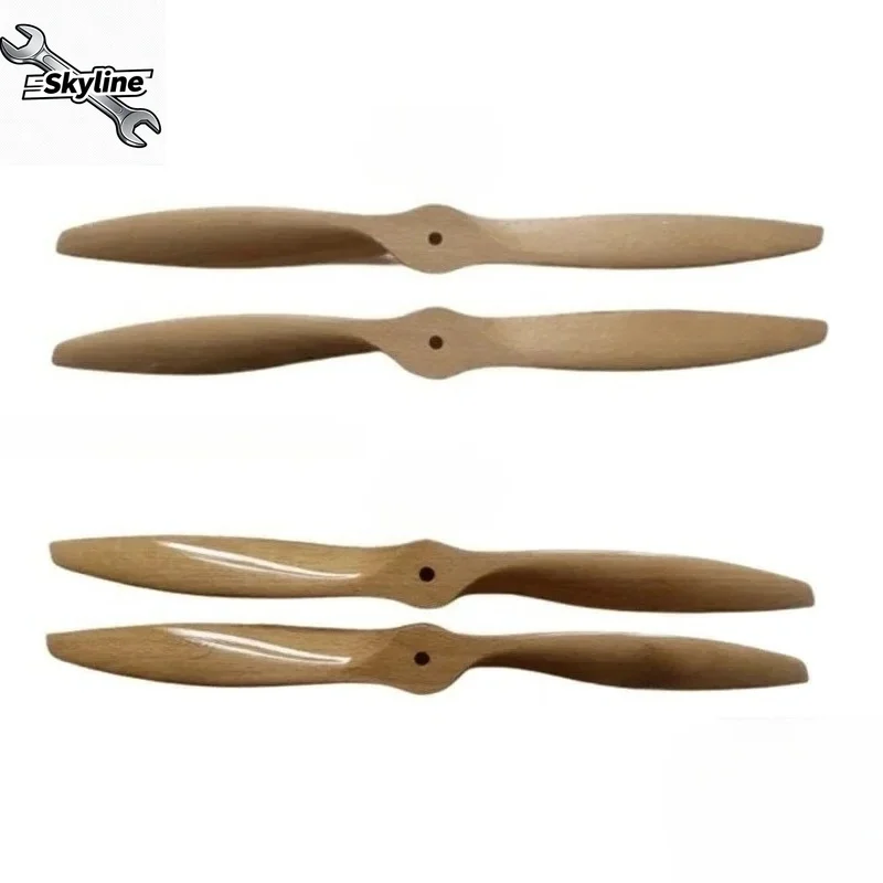 16x8~23x12 Multiple Sizes Beech Wood Propeller High Quality DIY Model Aircraft Replacement Prop Parts