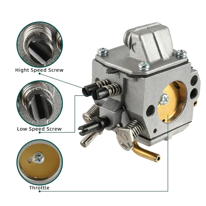 Suitable for Sthil Ms290 Ms310 Ms390 029 039 1127-120-0650 Chain Saw Carburetor with Air Filter Oil Filter Accessories