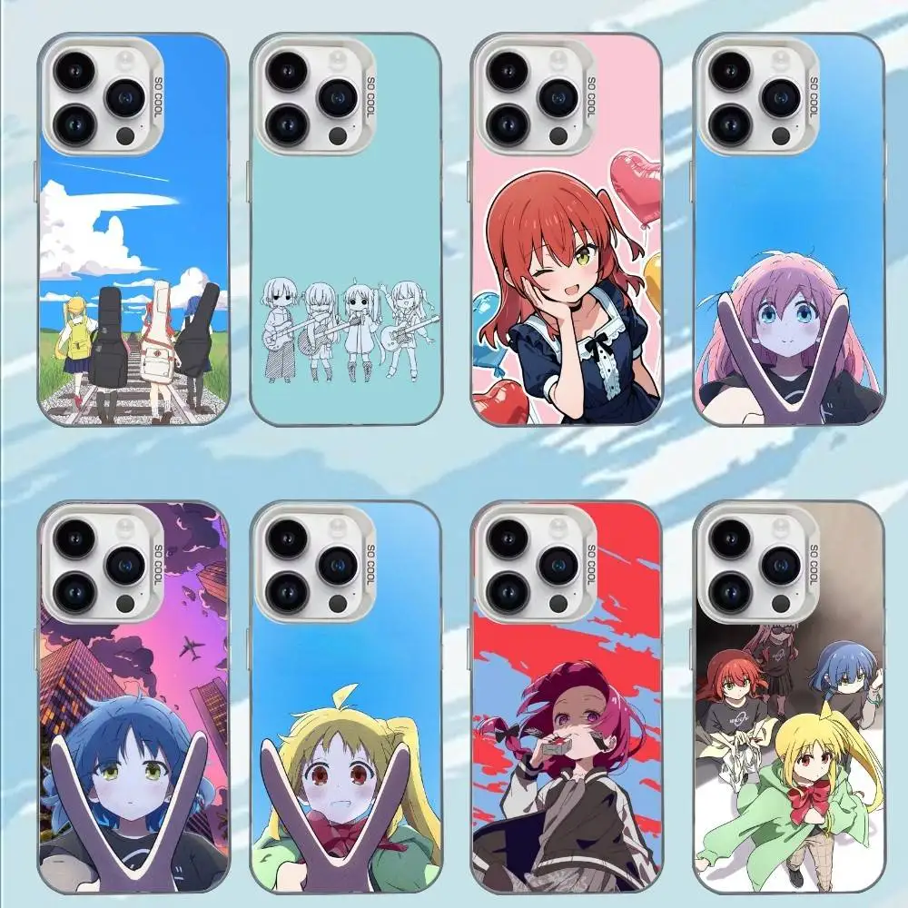 

Cute Anime B-Bocchi the Rock! Phone Case For iPhone 17,16,15,14,13,12,11,Mini,Pro,MAX Matte Shockproof Phone Case