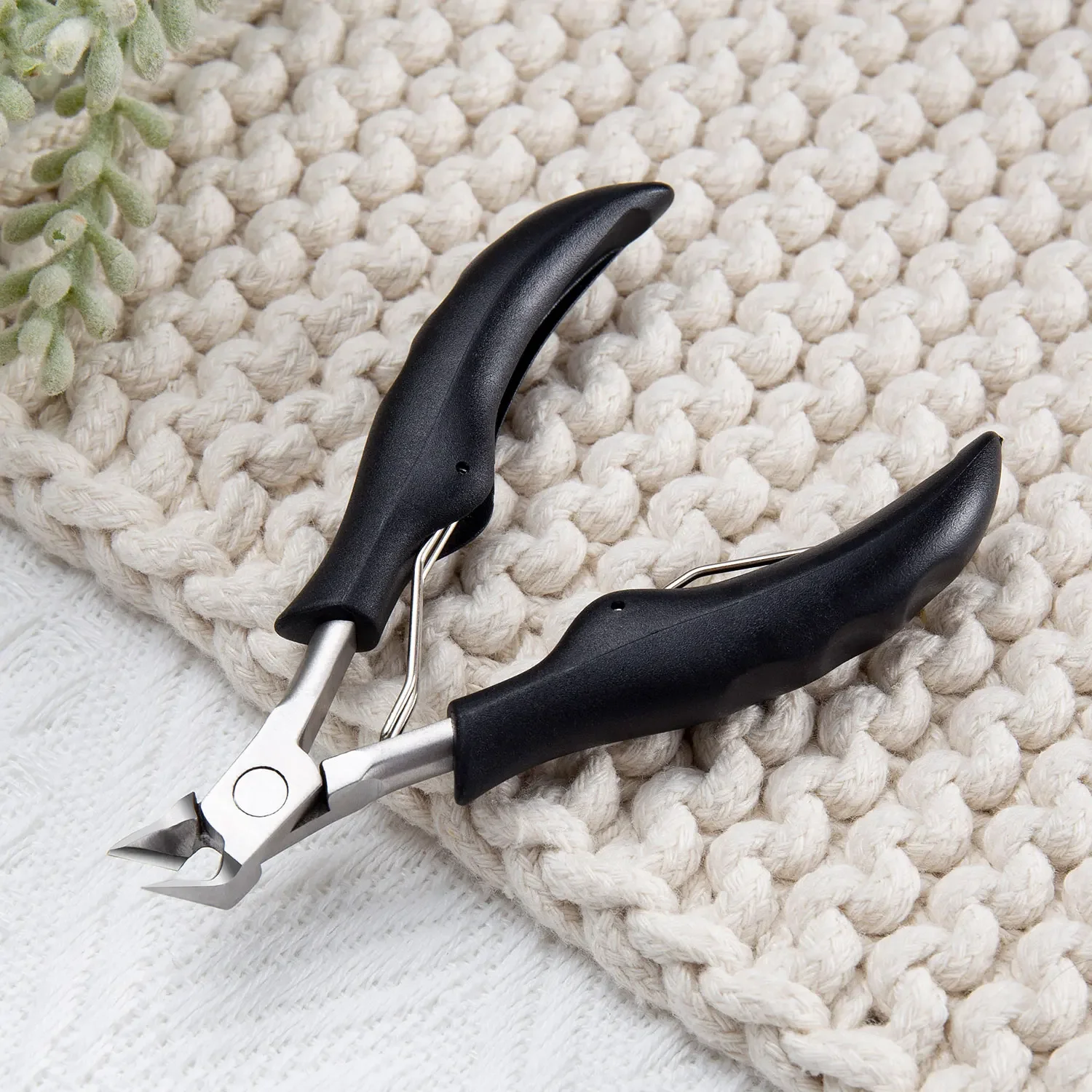 1/4PC Ingrown Toenail Tool Set Heavy Thick Nail Clippers Precision Nipper Emery File for Elderly Tough Toenails Stainless Steel 5