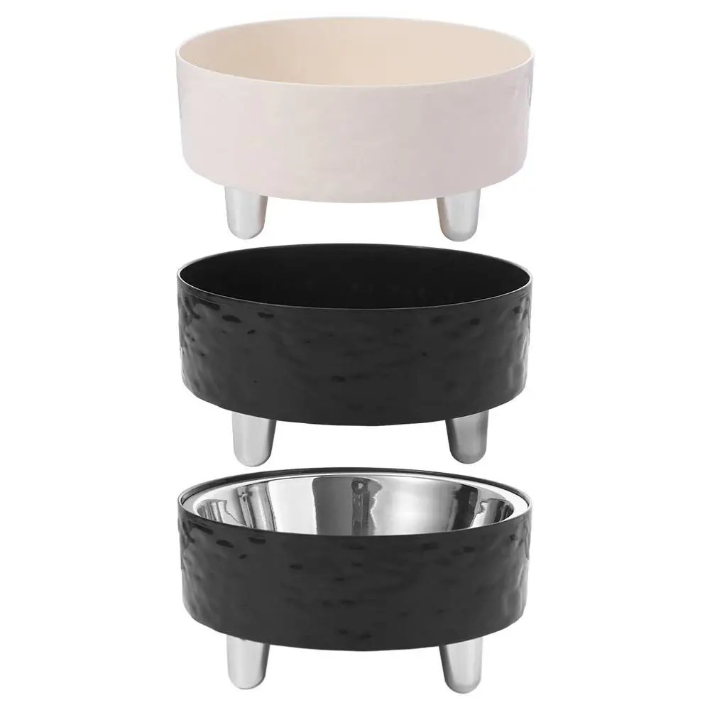 

High Foot Dog Cat Bowl Stainless Steel Large Pet Food Water Bowls Neck Protector Anti-overturning Dog Feeder Dish Pet Supplies