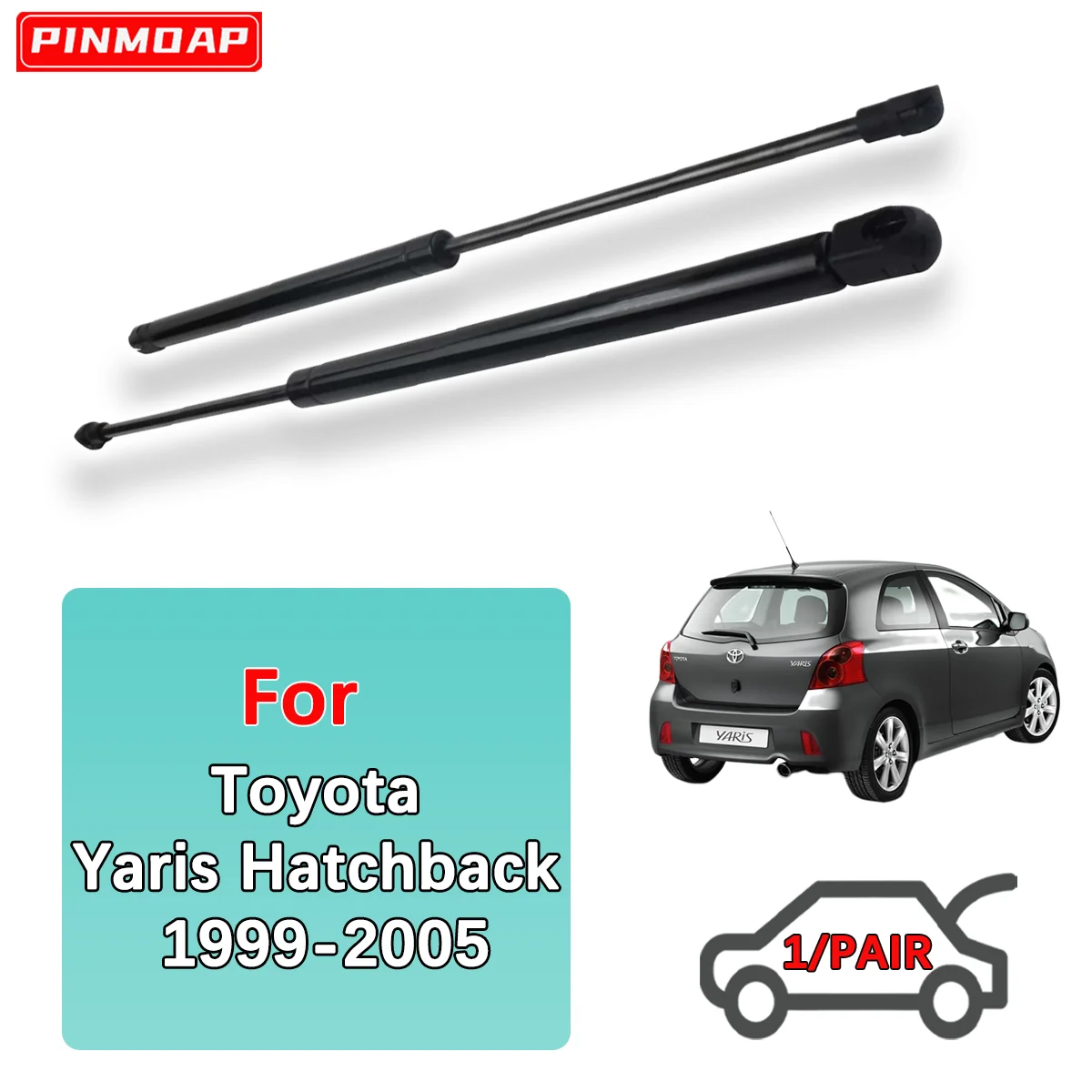 

Газовые стойки багажника, пружинная планка для Toyota Yaris Hatchback 1999-2005 OE 6895009110 6895009120, задняя амортизационная стойка, прижимная штанга