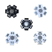 1W 3W 5W Watt High Power LED Black White PCB Board HeatSink Aluminum Base Plate Substrate 20mm Star for DIY Flashlight Heatsink
