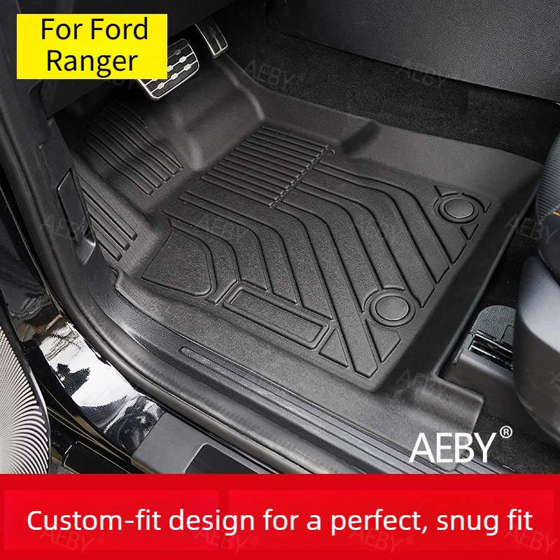 For Ford Ranger 2022-2026 waterproof and anti-slip car floor mats,Environmentally friendly TPE floor mats,Car accessories