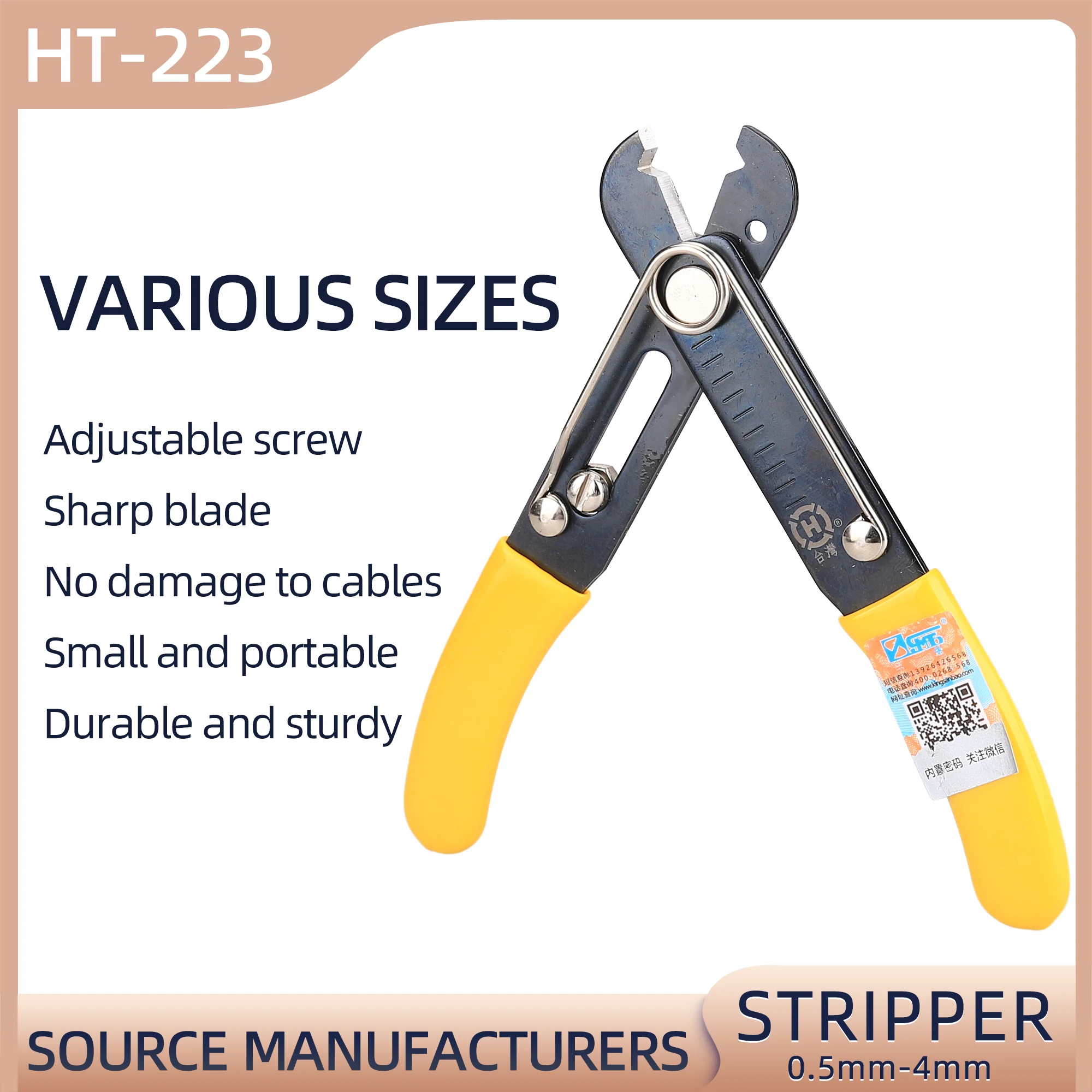 Ferramenta de decapagem HT-223 Cutters, Wire Precision Cutter, transporte rápido