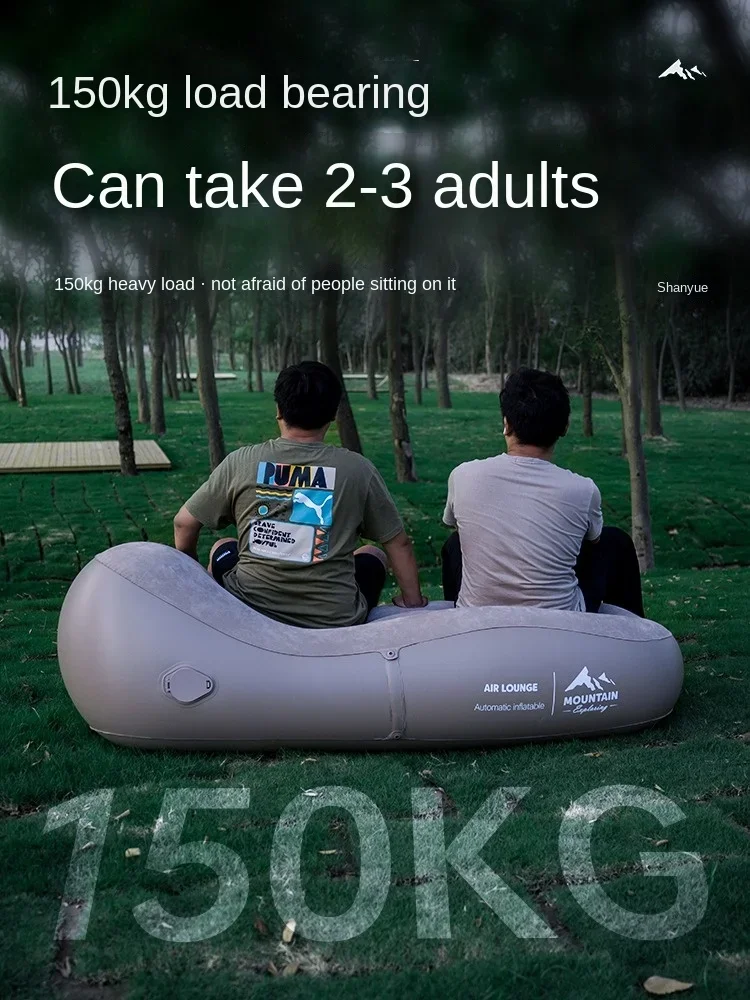 Shanyue Outdoor Inflatable Sofa Portable Air Cushion Bed Lazy Lunch Break Camping Leisure Automatic Inflatable Bed Air Recliner