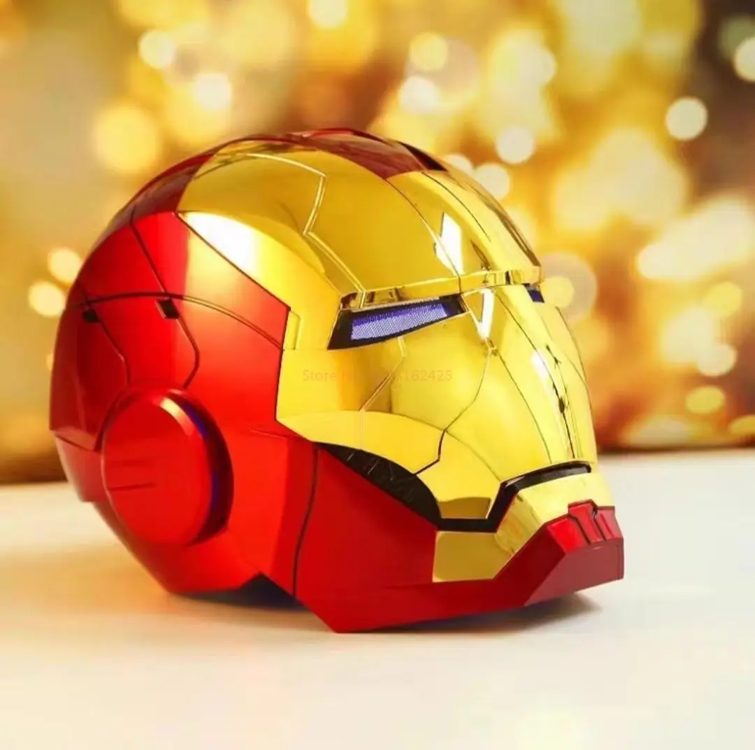Nouveau casque noir Mk5 Iron Man The Avengers 1/1 casque portable Transformable à commande vocale Collection électrique décoration cadeau