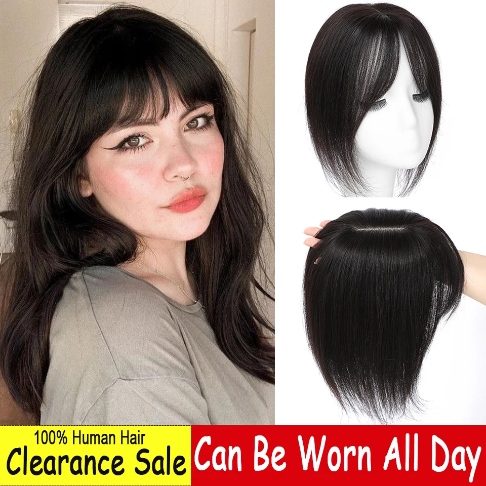 סווטל חתוך תחרה בלתי נראה שיער אנושי טופר בתספורת טבעית 3d שוליים עבור נשים אובדן שיער קל ביד