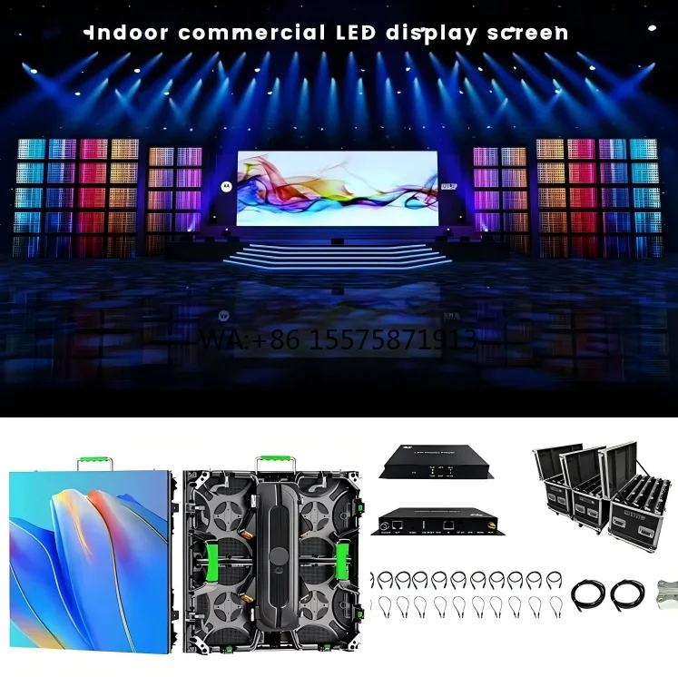 500x500mm Rental Full Color LED Display Screen with HDR10+ for Stage Background P2.6/P2.9/P3.91/P4.81 Seamless Splicing Panels