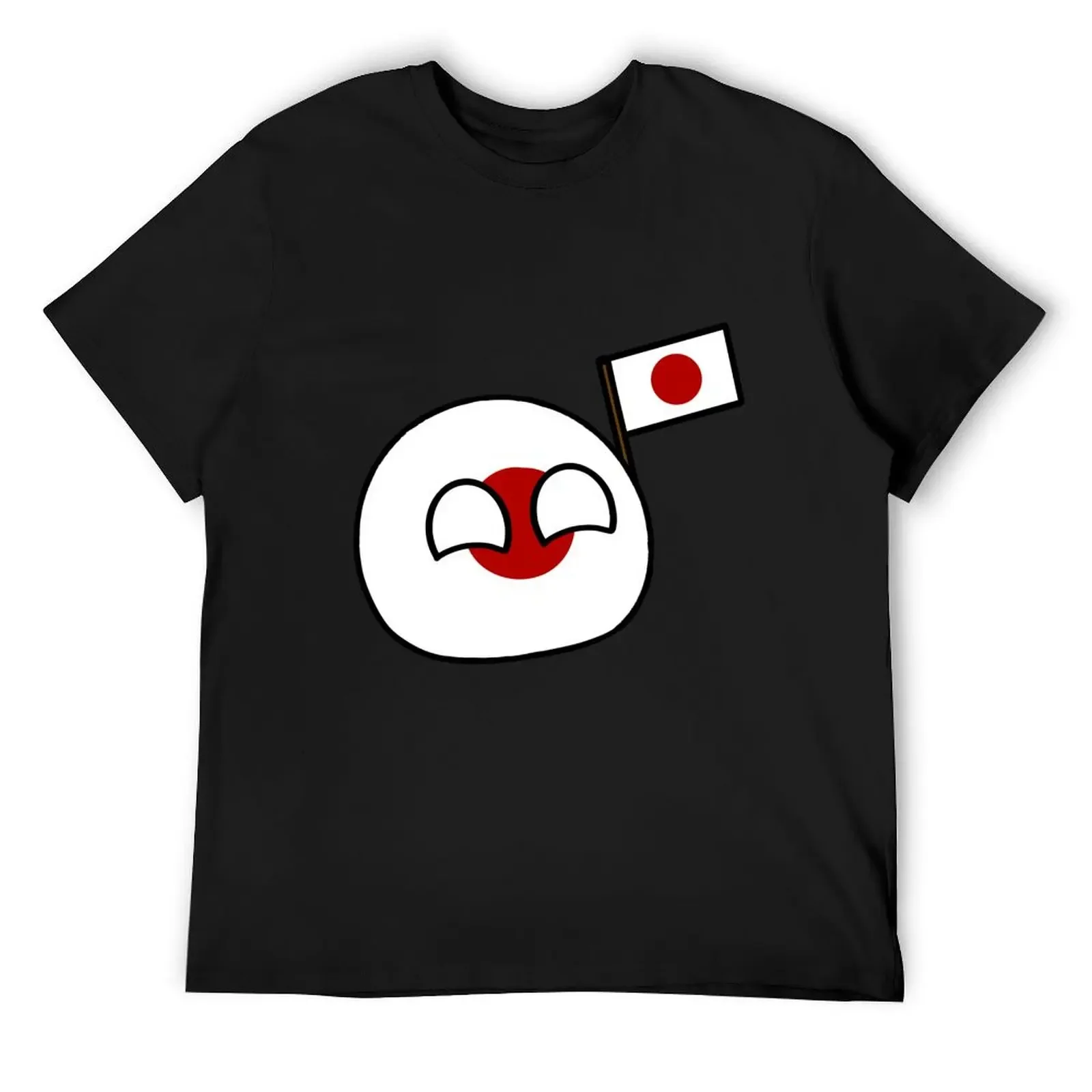 

countryballs with their flag Japanball T-Shirt Funny t-shirts anime tshirt basketball graphic tees tee shirts for men