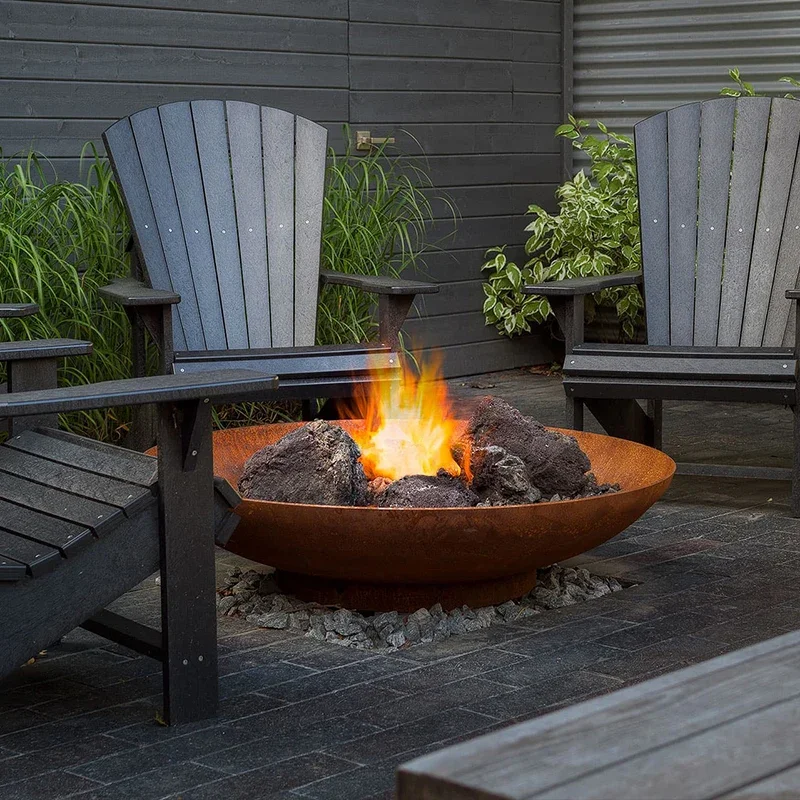 Wood Burning Smokeless Fire Pit for Home and Garden Usage Best Design Large Outdoor Pure Iron Fire Pit Bowl Portable