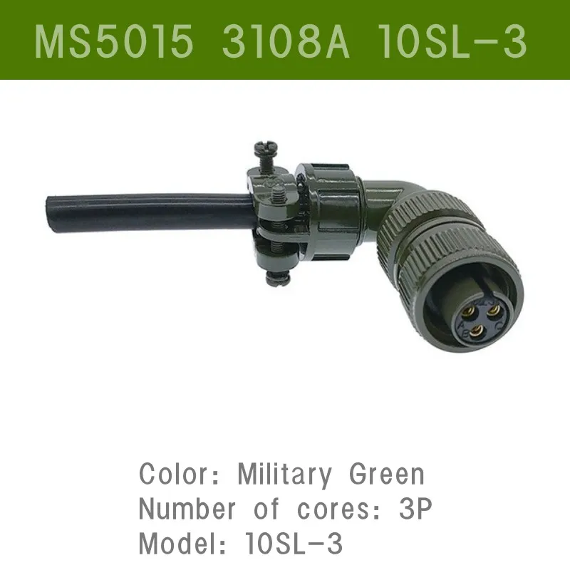 10SL Military mil5015 Series Industrial Round Connector ML3108A 3106A 10sl-4 10sl-3 2P 3P