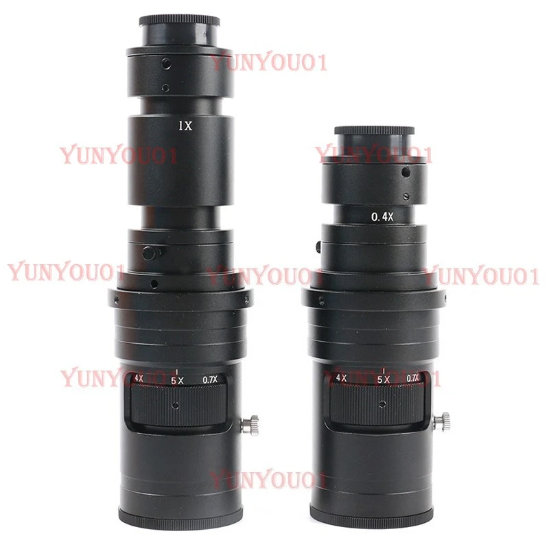 200x/400x Continuous CNC Microscope, C-interface, Welding Maintenance, Industrial Camera, Portable Monocular Objective Lens
