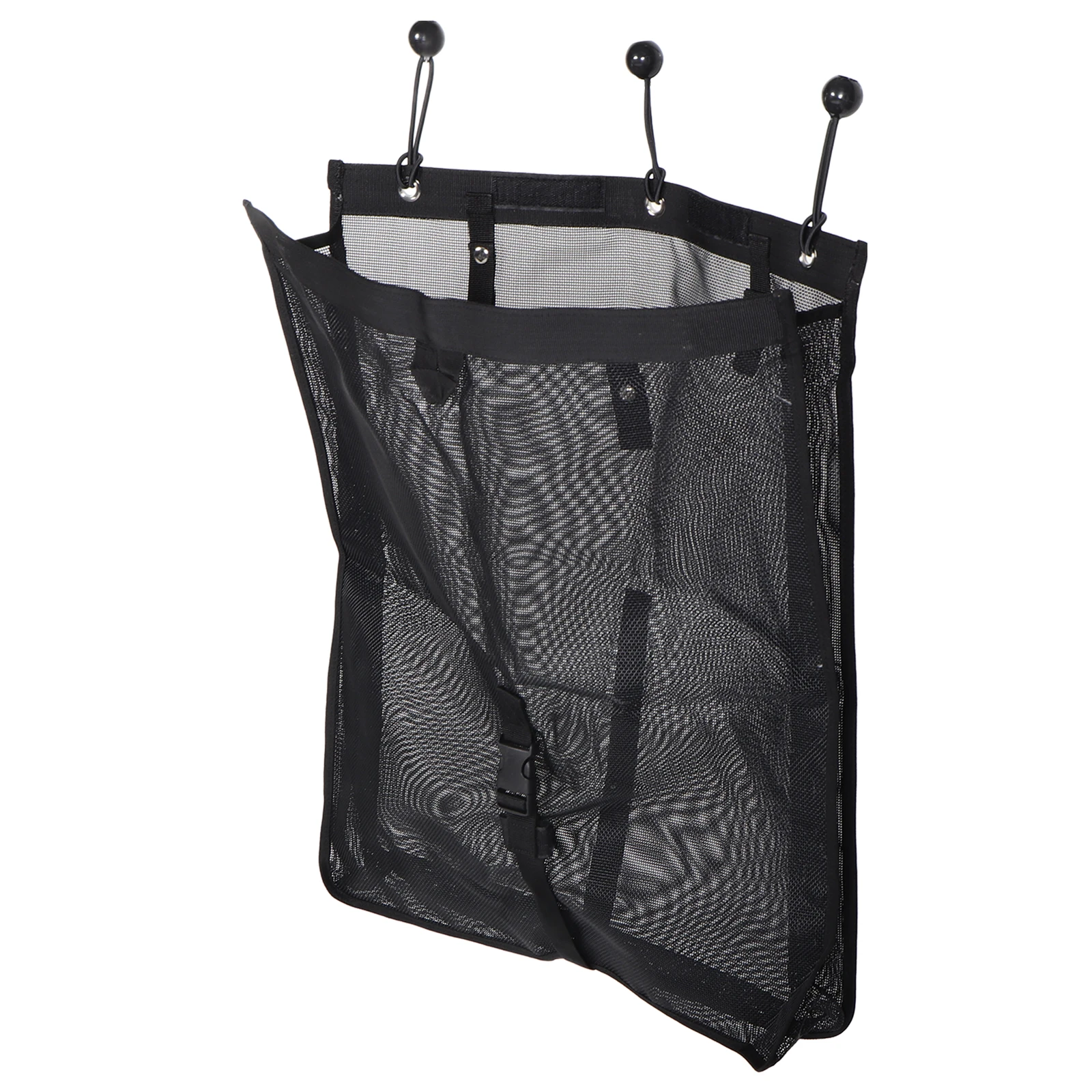 

Trash Holder for SUV ATV UTV Offroad Durable Plastic Mesh Large Capacity Reusable Garbage Bag Elastic Organizer Storage Camping