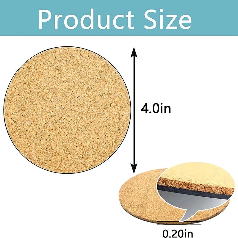 9 Pieces Of Soft Plant Coaster DIY Cork Mat Gardening Pad, Indoor And Outdoor Potted Plants 4 Inches, 6 Inches, 8 Inches