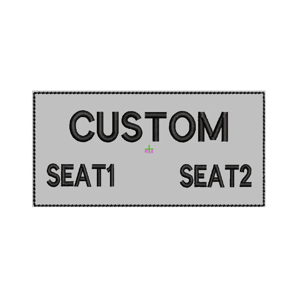 Custom Name Brand Tapes, Embroidery Patch, Hook and Loop, on the Back