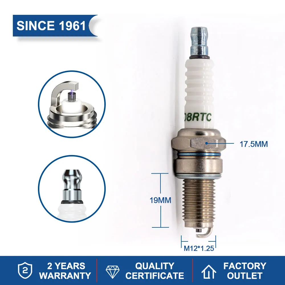 High Quality China Original Torch Spark Plug K5RTJY-10/D8RTC Candle for RC89PYC K16TNR-S9 for DR8EA RA6HC X24EPR-U9