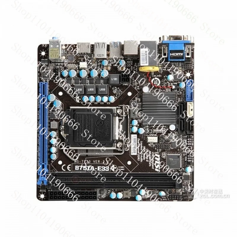 

For MSI B75IA-E33 motherboard B75 LGA1155 DDR3 16G VGA+DVI+HDMI M-ITX Tested ok XYG