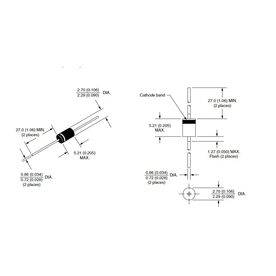 100PCS Unidirectional bidirectional TVS transient suppression diodeP6KE6.8A/CA P6KE7.5A/CA 8.2A/CA 9.1A/CA 10A/CA