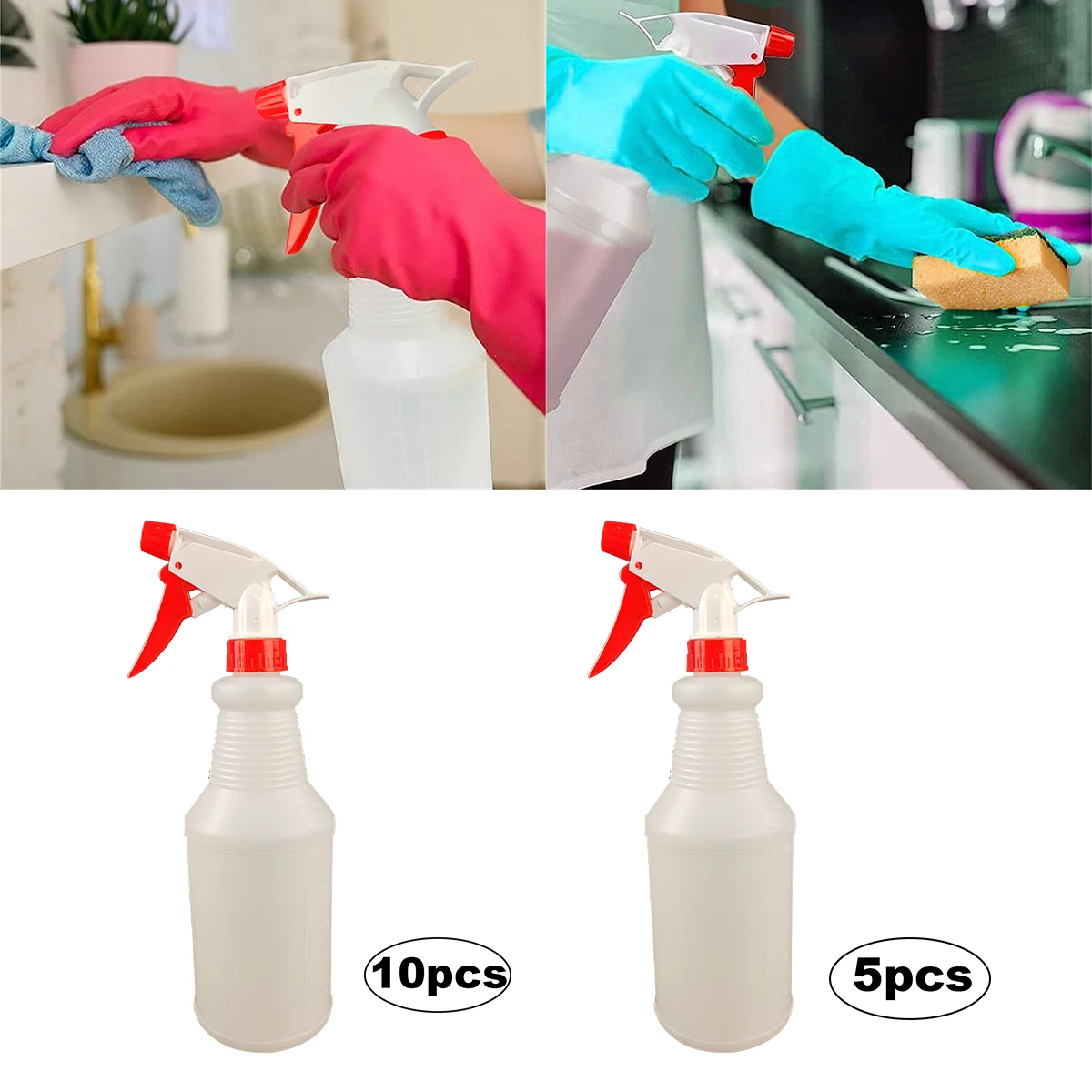 

5/10 Pcs 500ml Portable Spray Bottle Refillable Atomizer Multipurpose Gardening Supplies