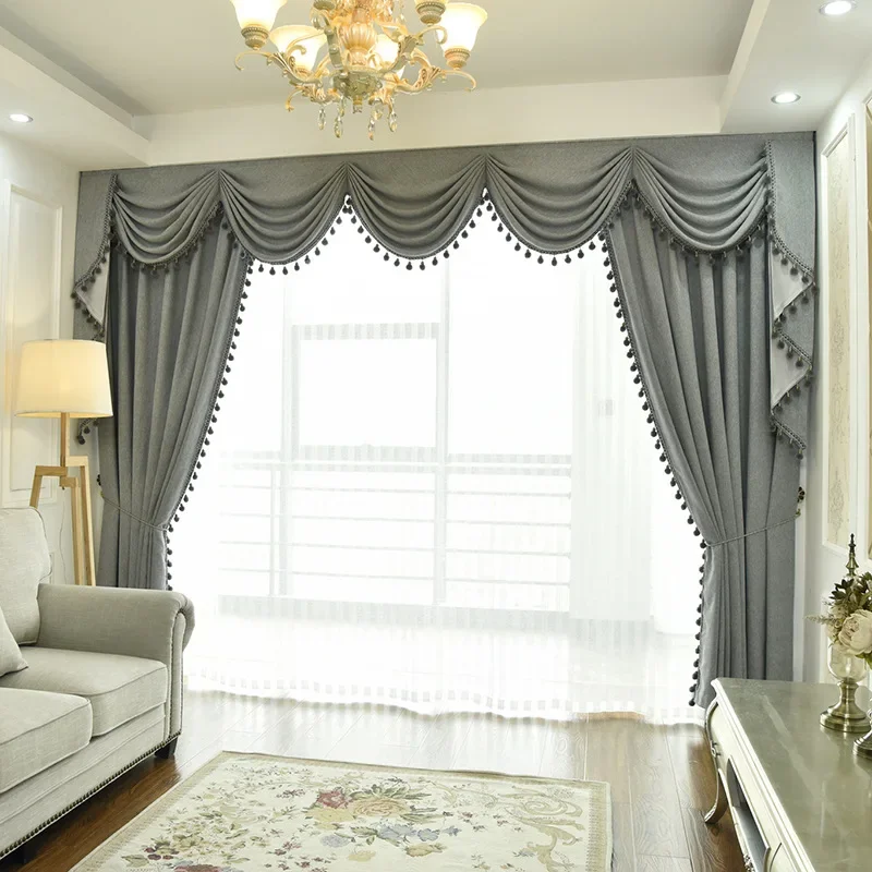 Upscale European Ultra Soft Velvet Shading Curtains for Living Dining Room Bedroom.