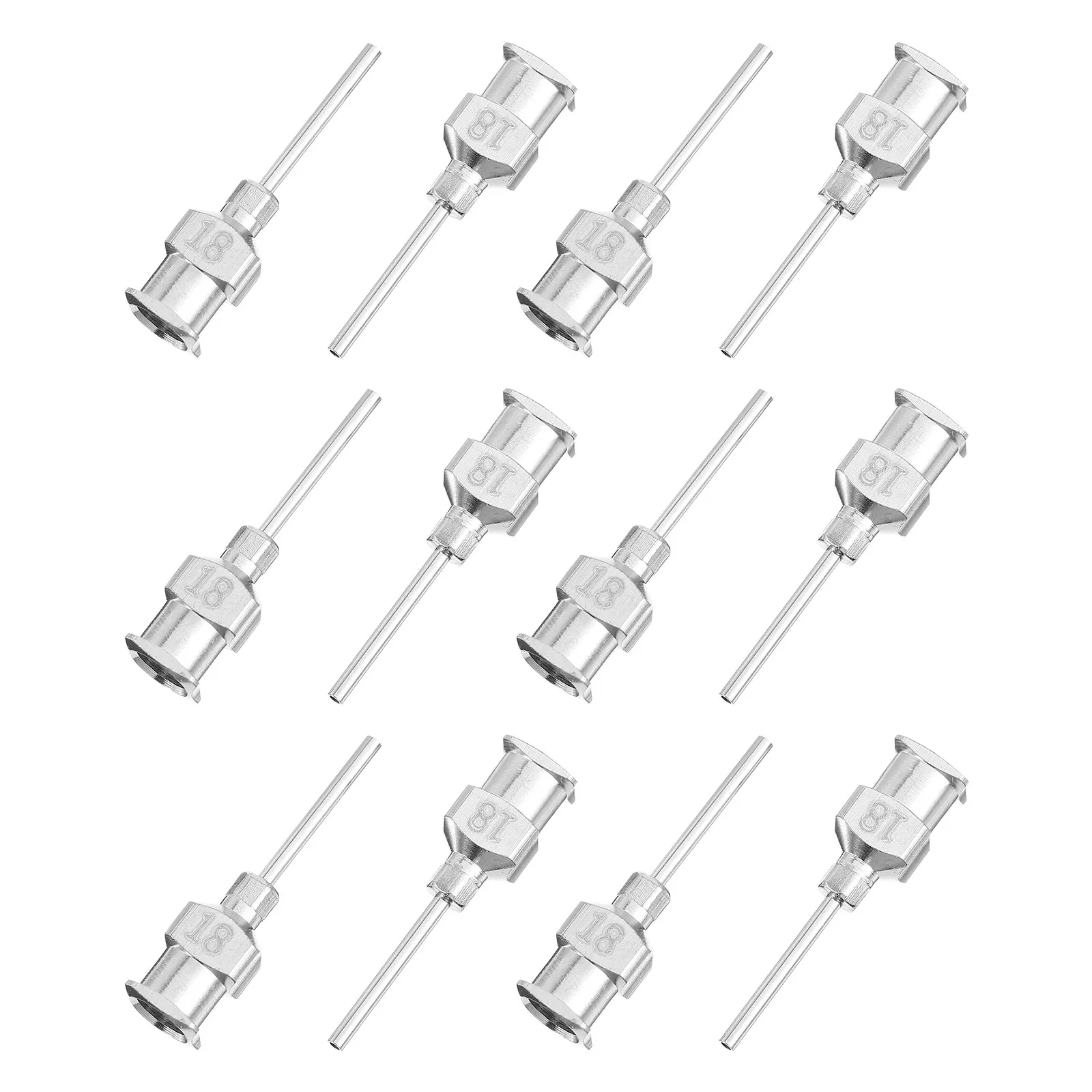 12Pcs Stainless Steel Precision Dispensing Needles Blunt Tips for Epoxy Resin Glue Fine Control Needles