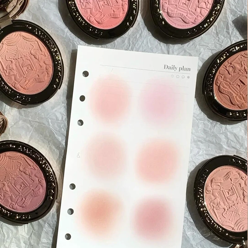 Cricus Gradient Blush Palette 5G 섬세한 엠보싱 매트 안료 누드 내추럴 여성 페이스 메이크업 화장품