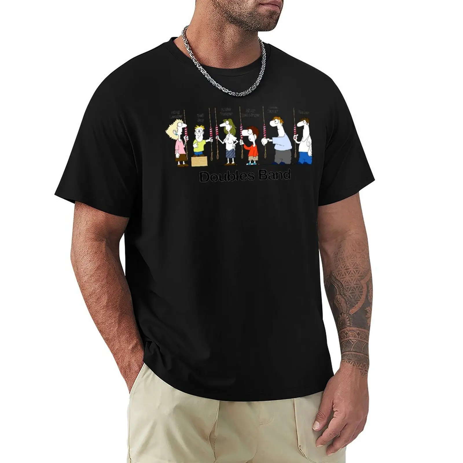 Bell Ringing Doubles Band T-Shirt Breathable Mesh Panel T-Shirt