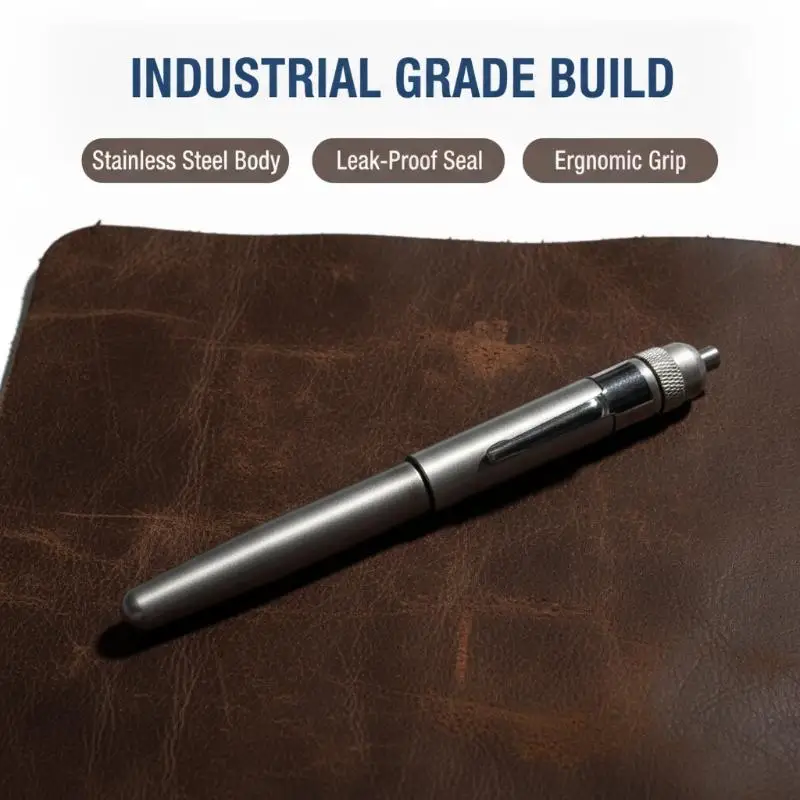 Precision Oiler Portable Aluminum Lubricating Oil Pen With Pocket Clip Pinpoint Oil Applicator For Machine Maintenance