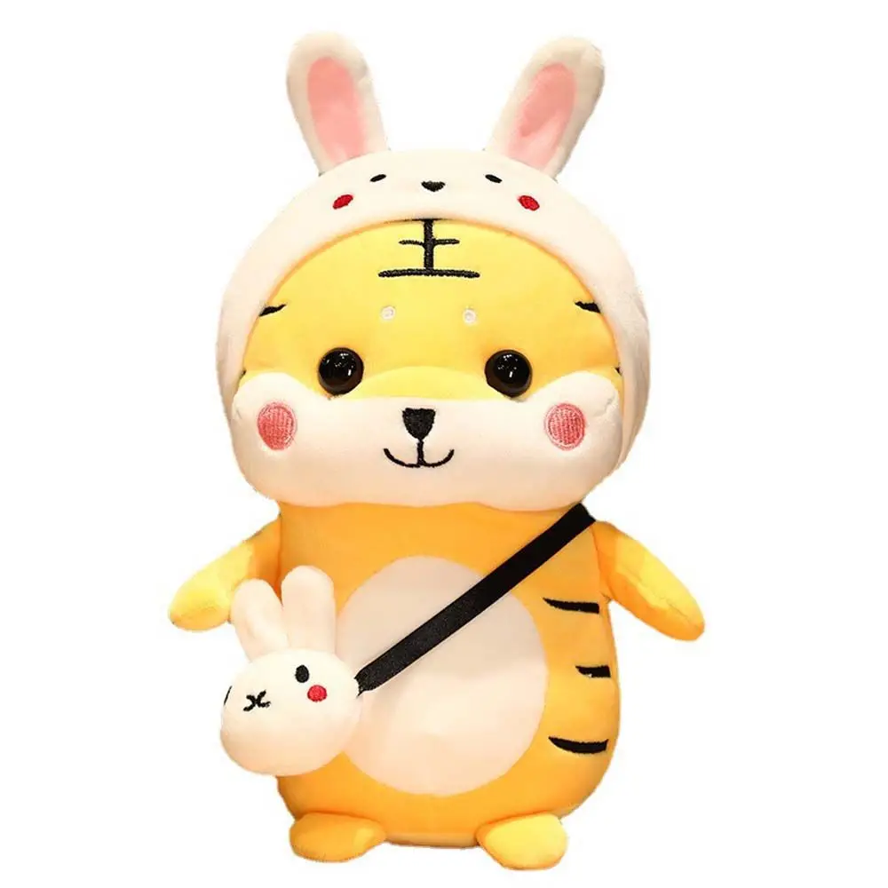 Toy Chinese New Year Tiger Animal Dolls Rabbit Plush Toy Home Decoration Stuffed Toys Tiger Plush Toy Plush Doll Mascot Doll