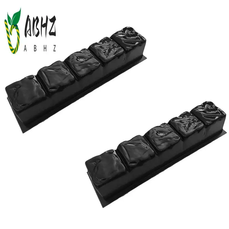 

ABHZ-2PCS Simulation Stone Pavement Patio Concrete Stepping Driveway Paving Path Mold Paver Maker Garden Fence Mould