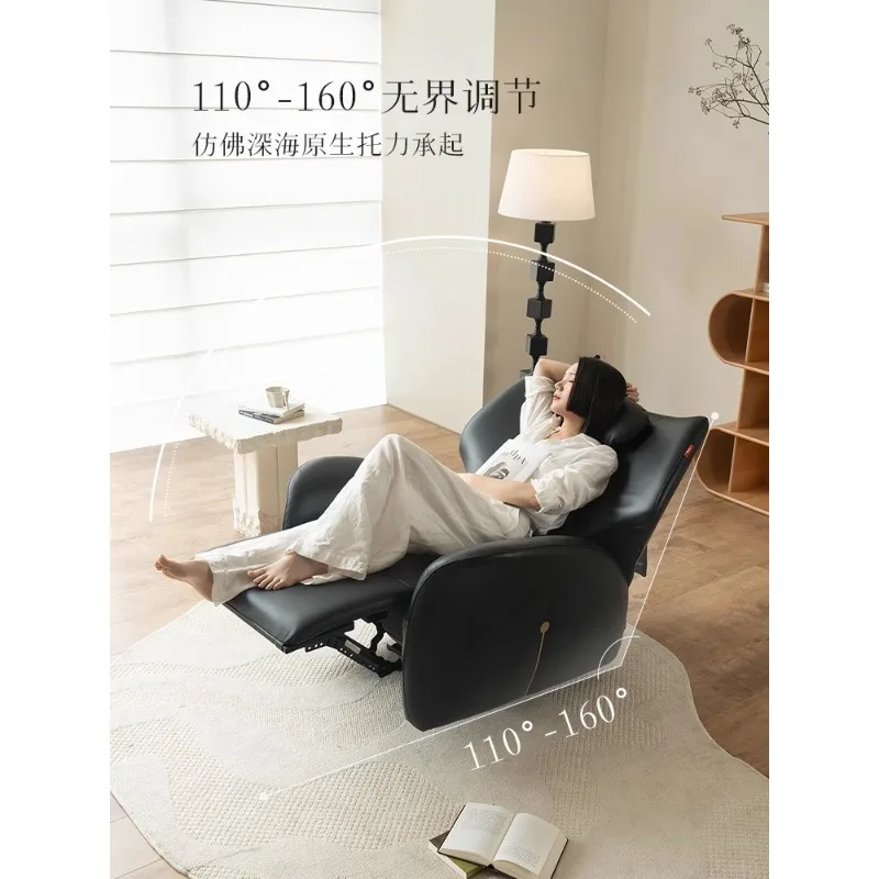 

Designer single sofa living room Italian minimalist high-end light luxury leisure chair