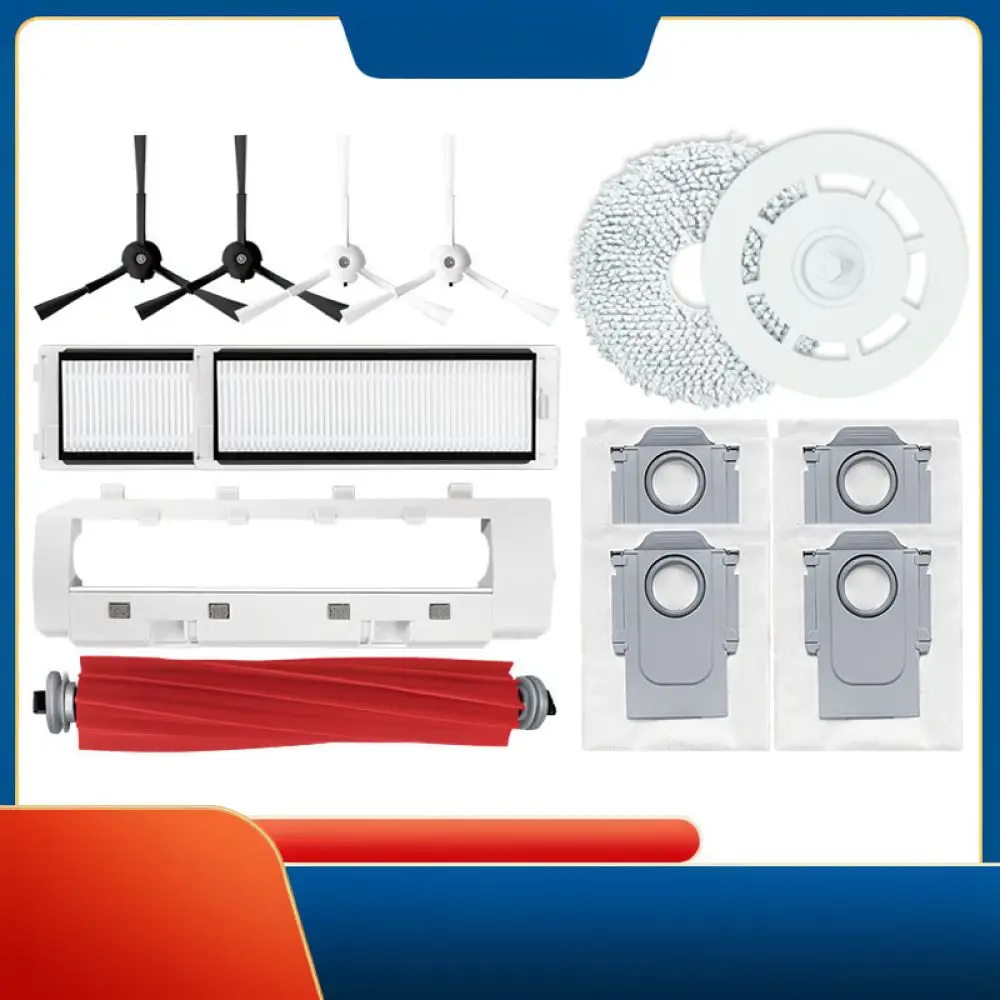 Vacuum Cleaner Replacement Accessories For Roborock P10 Q Revo Main Rolling Brush Filter Mop Cloth Dust Bags Kit Tool
