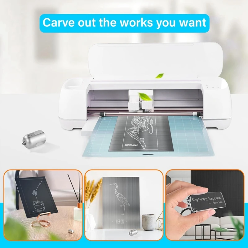 Engraving Tip for Maker 3 Cutting Machines - Premium Carbide Steel Engraving Tool for Flat, Soft Metals, Leather,Acrylic