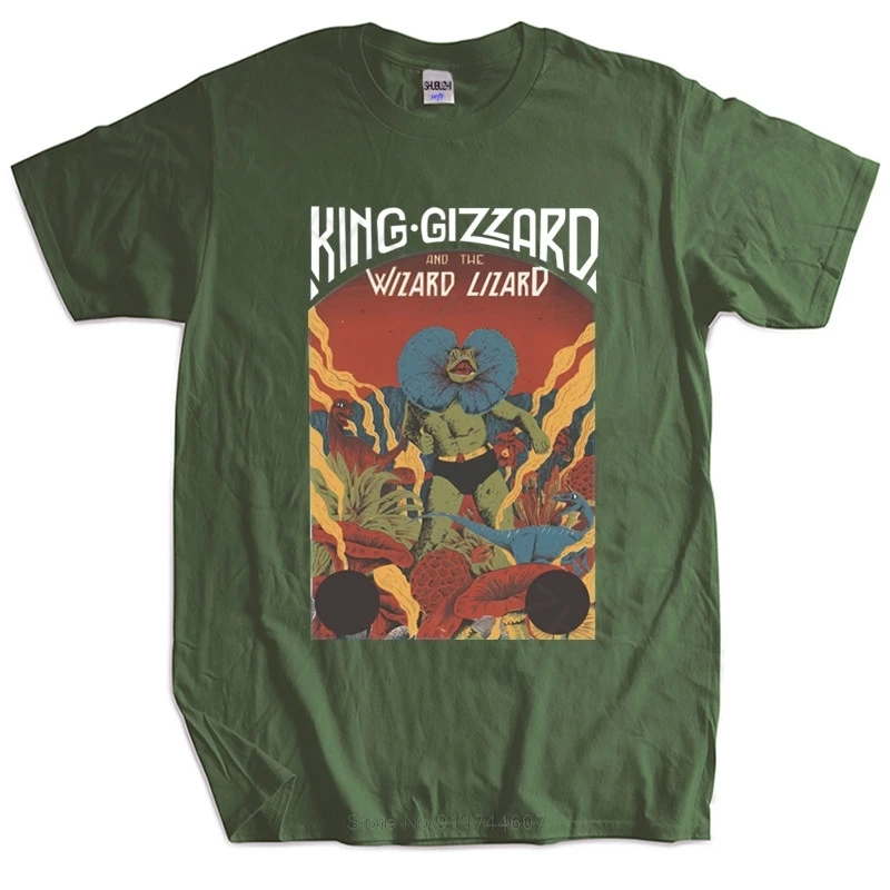 New king gizzard and the lizard wizard WHITE Men\'s T-Shirt men cotton fashion tshirt male summer tee-shirt