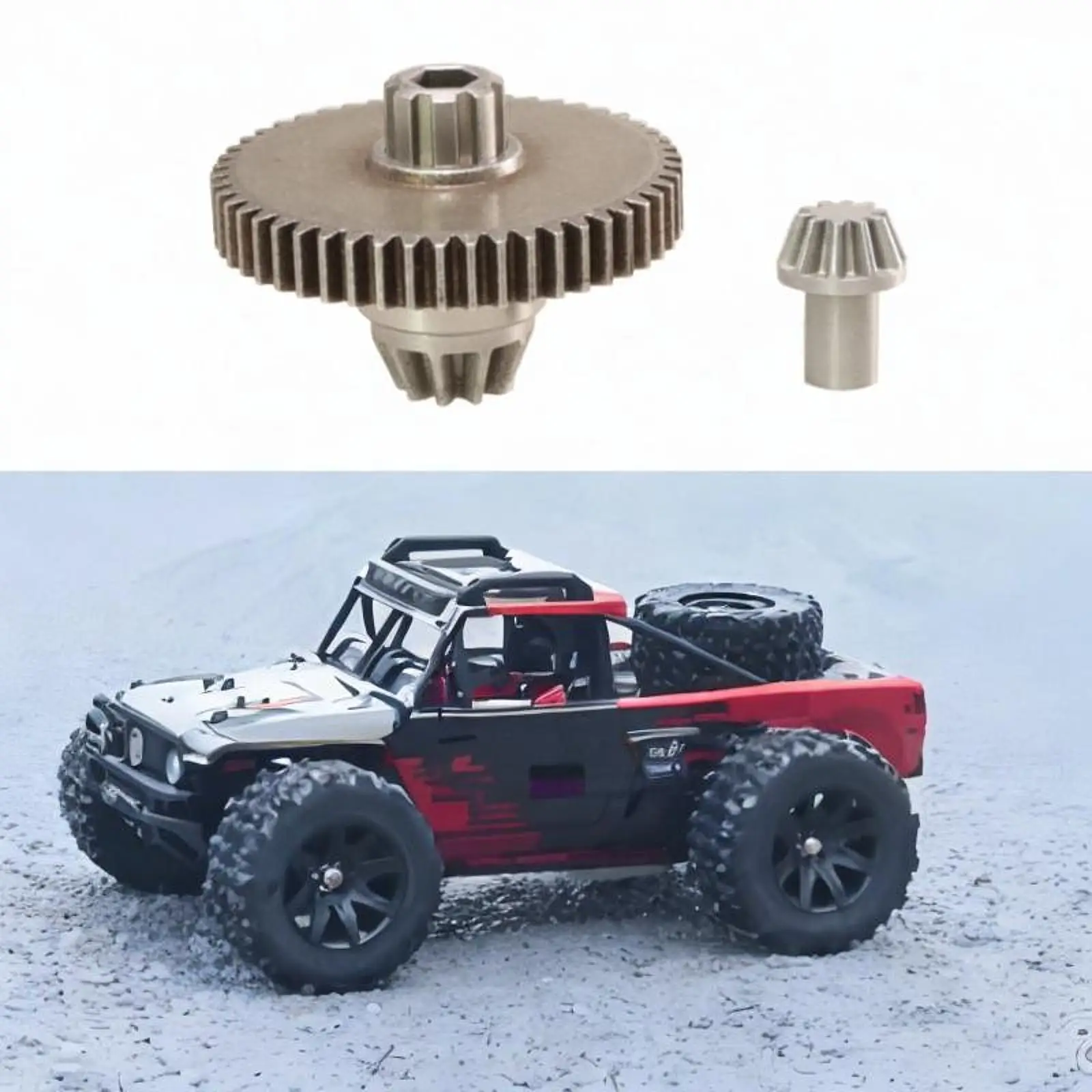 RC Car Reduction Gear High Performance Easy to Install Direct Replace Multipurpose 1:14 1:16 for RC Crawler Car RC Truck Parts